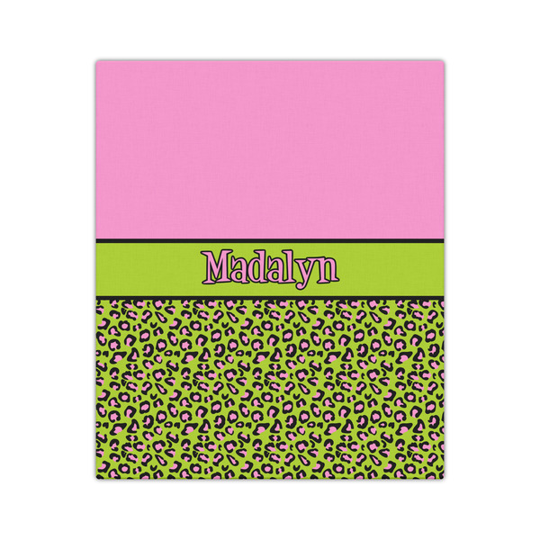 Pink & Lime Green Leopard 20x24 - Canvas Print - Front View