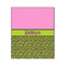 Pink & Lime Green Leopard Wood Print - 20x24 (Personalized)