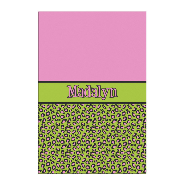 Custom Pink & Lime Green Leopard Posters - Matte - 20x30 (Personalized)
