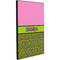 Pink & Lime Green Leopard 20x30 Wood Print - Angle View