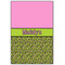 Pink & Lime Green Leopard Wood Print - 20x30 (Personalized)
