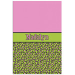 Pink & Lime Green Leopard Poster - Matte - 24x36 (Personalized)