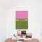 Pink & Lime Green Leopard 24x36 - Matte Poster - On the Wall
