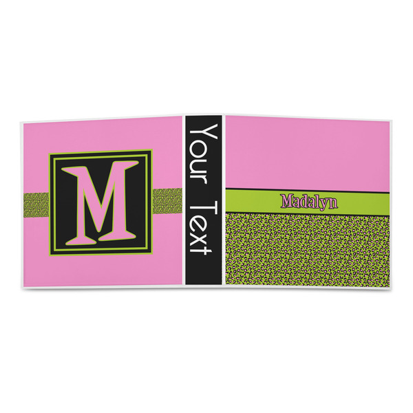Pink & Lime Green Leopard 3-Ring Binder Approval- 2in