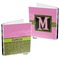 Pink & Lime Green Leopard 3-Ring Binder Front and Back