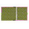 Pink & Lime Green Leopard 3 Ring Binders - Full Wrap - 1" - OPEN INSIDE