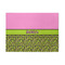 Pink & Lime Green Leopard 5'x7' Patio Rug - Front/Main