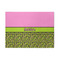 Pink & Lime Green Leopard 5' x 7' Patio Rug (Personalized)