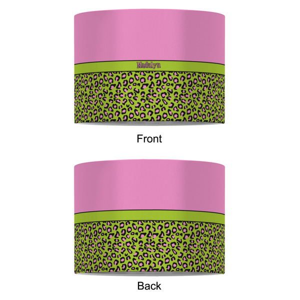 Pink & Lime Green Leopard 8" Drum Lampshade - APPROVAL (Fabric)