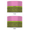 Pink & Lime Green Leopard 8" Drum Lampshade - APPROVAL (Fabric)