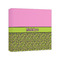 Pink & Lime Green Leopard 8x8 - Canvas Print - Angled View