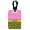 Pink & Lime Green Leopard Aluminum Luggage Tag (Personalized)