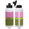 Pink & Lime Green Leopard Aluminum Water Bottle - White APPROVAL