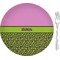 Pink & Lime Green Leopard Appetizer / Dessert Plate