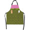 Pink & Lime Green Leopard Apron - Flat with Props (MAIN)