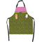 Pink & Lime Green Leopard Apron With Pockets w/ Name or Text