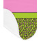 Pink & Lime Green Leopard Baby Bib - AFT detail