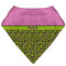 Pink & Lime Green Leopard Bandana Bib (Personalized)