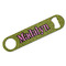 Pink & Lime Green Leopard Bar Bottle Opener w/ Name or Text