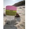 Pink & Lime Green Leopard Beach Spiker white on beach with sand
