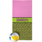 Pink & Lime Green Leopard Beach Towel (Personalized)