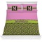 Pink & Lime Green Leopard Comforters (Personalized)