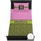 Pink & Lime Green Leopard Bedding Set (Twin) - Duvet