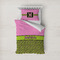 Pink & Lime Green Leopard Bedding Set- Twin Lifestyle - Duvet