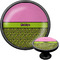 Pink & Lime Green Leopard Cabinet Knob (Black) (Personalized)