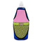 Pink & Lime Green Leopard Bottle Apron - Soap - FRONT