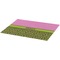 Pink & Lime Green Leopard Burlap Placemat (Angle View)