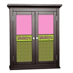 Pink & Lime Green Leopard Cabinet Decal - Custom Size (Personalized)