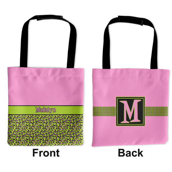 Pink & Lime Green Leopard Car Bag - Apvl