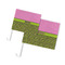Pink & Lime Green Leopard Car Flags - PARENT MAIN (both sizes)
