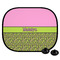 Pink & Lime Green Leopard Car Side Window Sun Shade (Personalized)