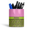 Pink & Lime Green Leopard Ceramic Pen Holder - Main