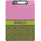 Pink & Lime Green Leopard Clipboard (Letter)