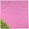 Pink & Lime Green Leopard Cloth Napkins - Personalized Dinner (Full Open)
