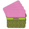 Pink & Lime Green Leopard Coaster Set - MAIN IMAGE
