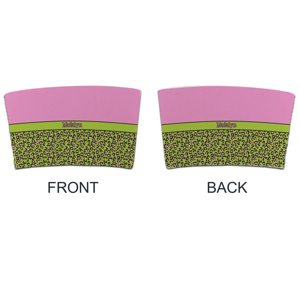 Pink & Lime Green Leopard Coffee Cup Sleeve - APPROVAL
