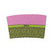 Pink & Lime Green Leopard Coffee Cup Sleeve - FRONT