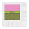 Pink & Lime Green Leopard Embossed Decorative Napkins (Personalized)