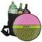 Pink & Lime Green Leopard Collapsible Personalized Cooler & Seat
