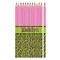 Pink & Lime Green Leopard Colored Pencils - Sharpened