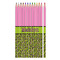 Pink & Lime Green Leopard Colored Pencils (Personalized)