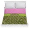 Pink & Lime Green Leopard Comforter (Queen)