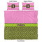 Pink & Lime Green Leopard Comforter Set - King - Approval