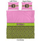 Pink & Lime Green Leopard Comforter Set - Queen - Approval