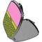 Pink & Lime Green Leopard Compact Mirror (Side View)