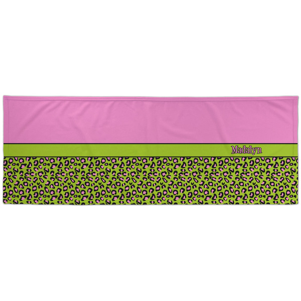 Pink & Lime Green Leopard Cooling Towel- Approval